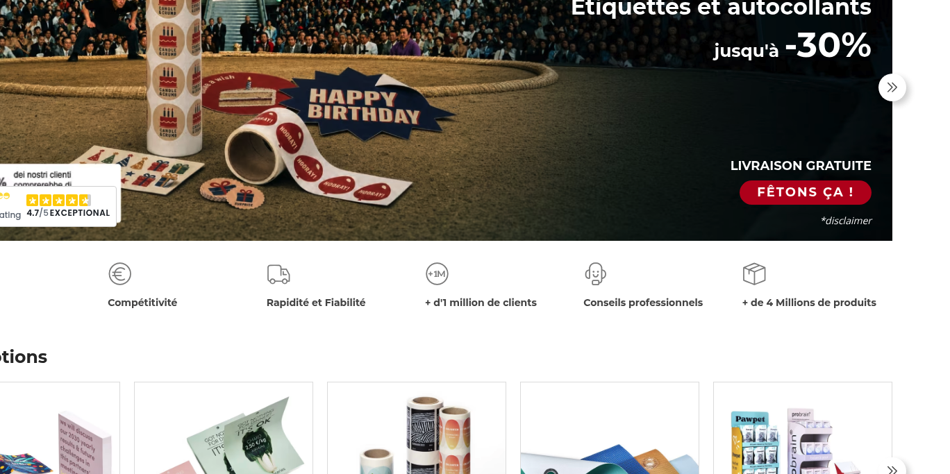 Aperçu Pixartprinting